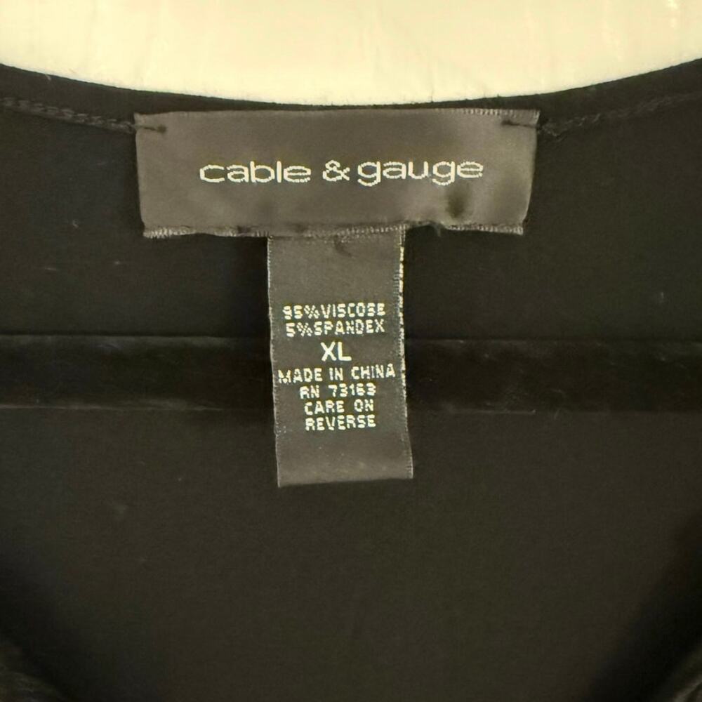 Cable & Gauge Ruched Ruffle Front Tank - Picture 3 of 5